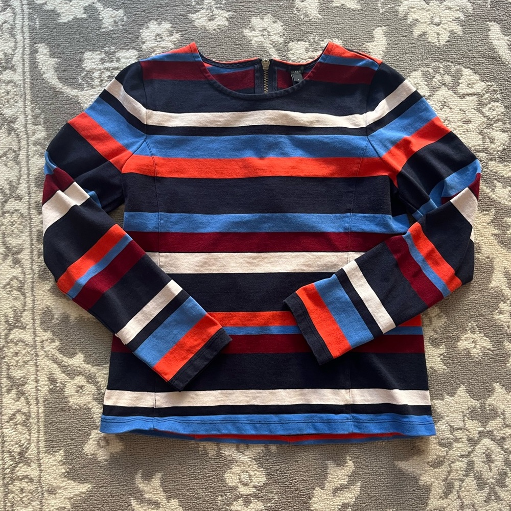 J. Crew Multi-Colored Striped Shirt